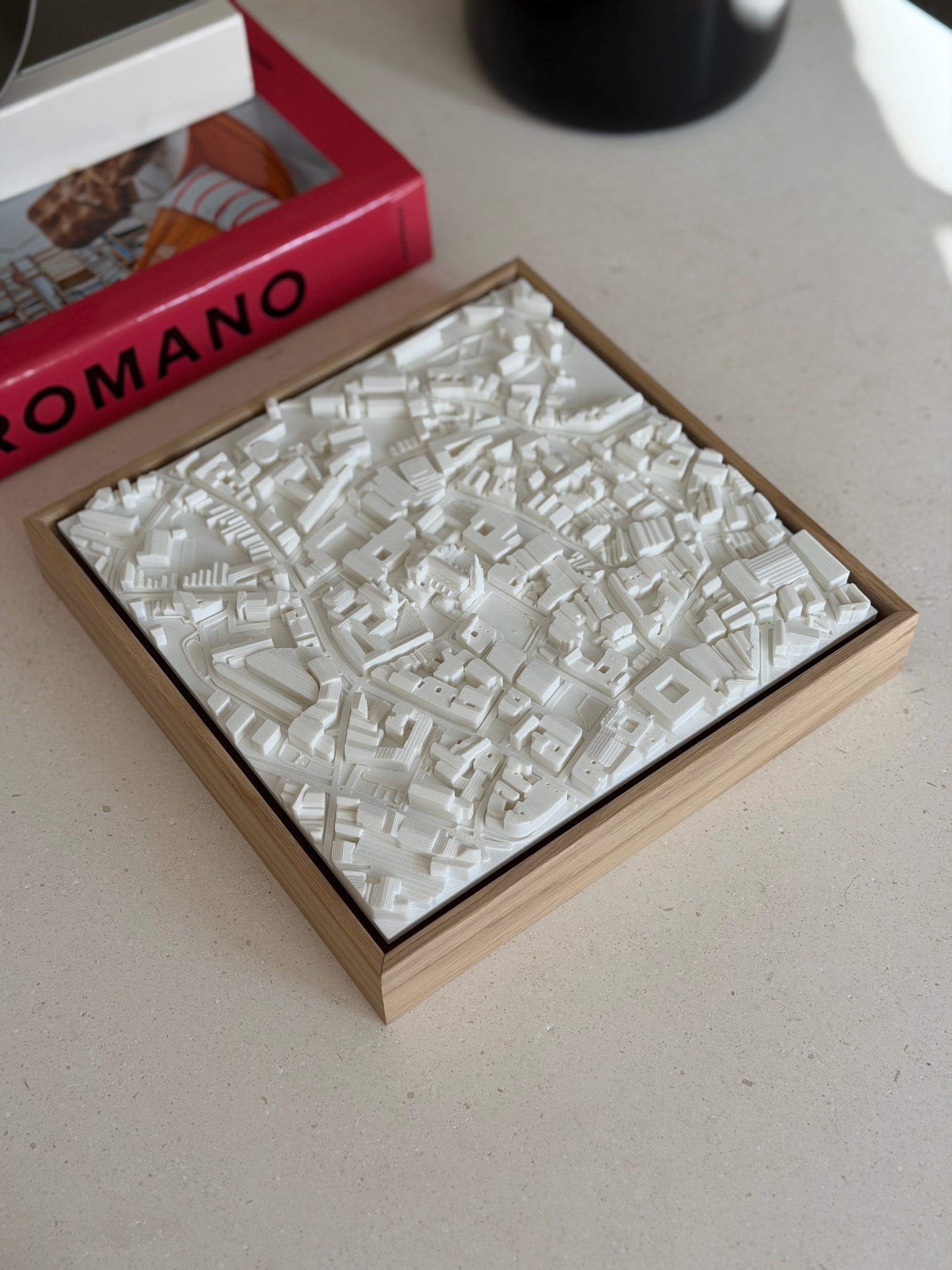 Oviedo Compact mapa 3D en relieve