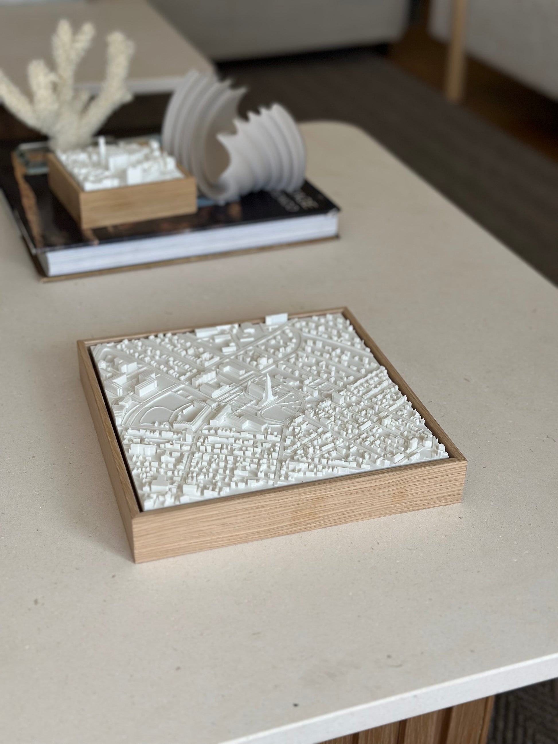 Reykjavik Compact mapa 3D en relieve
