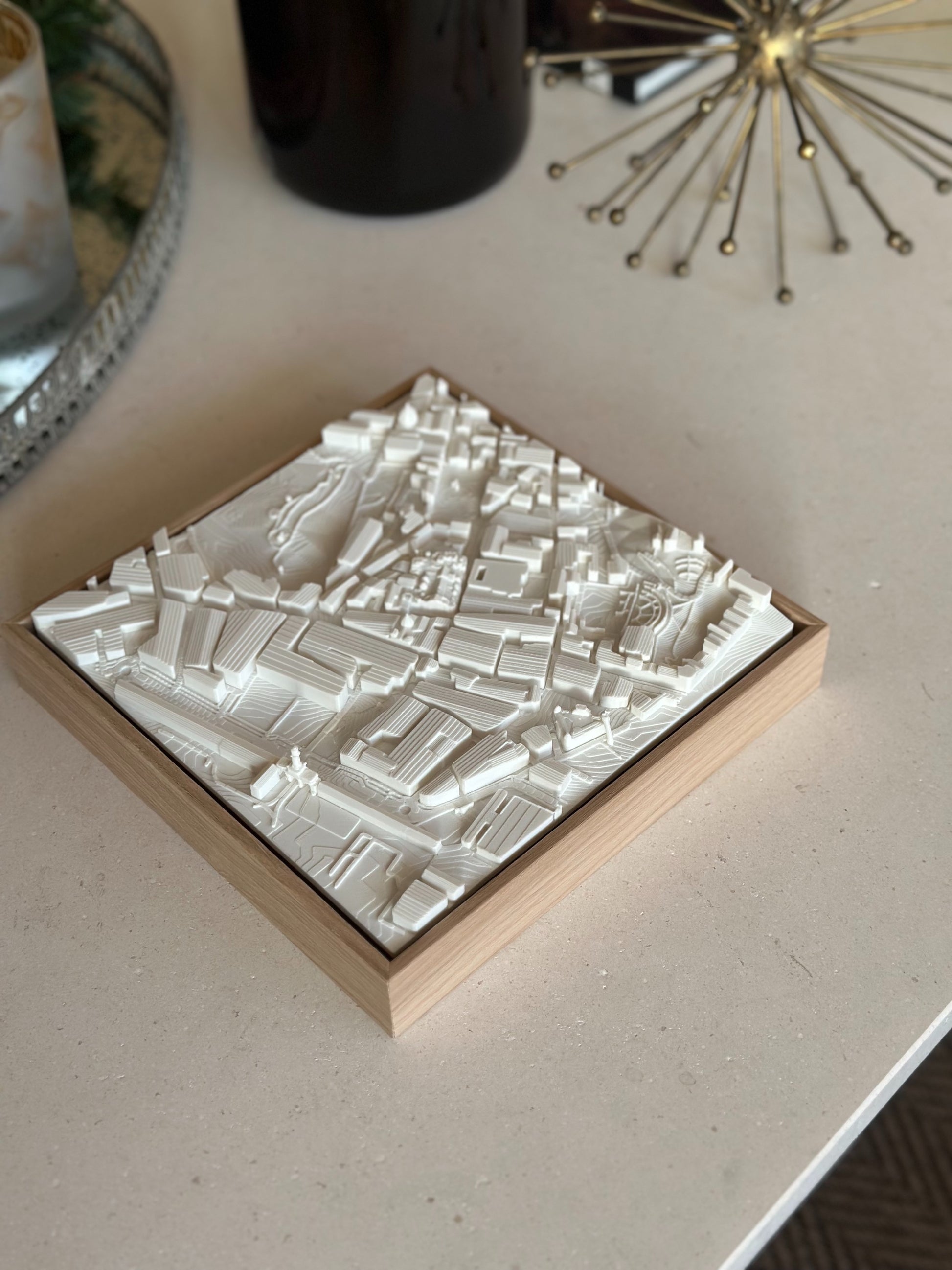 Cartagena Compact mapa 3D en relieve