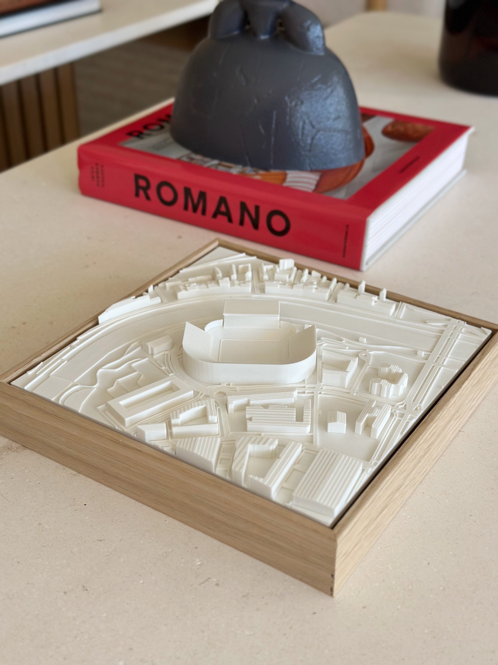 Madrid · Vicente Calderon Compact mapa 3D en relieve