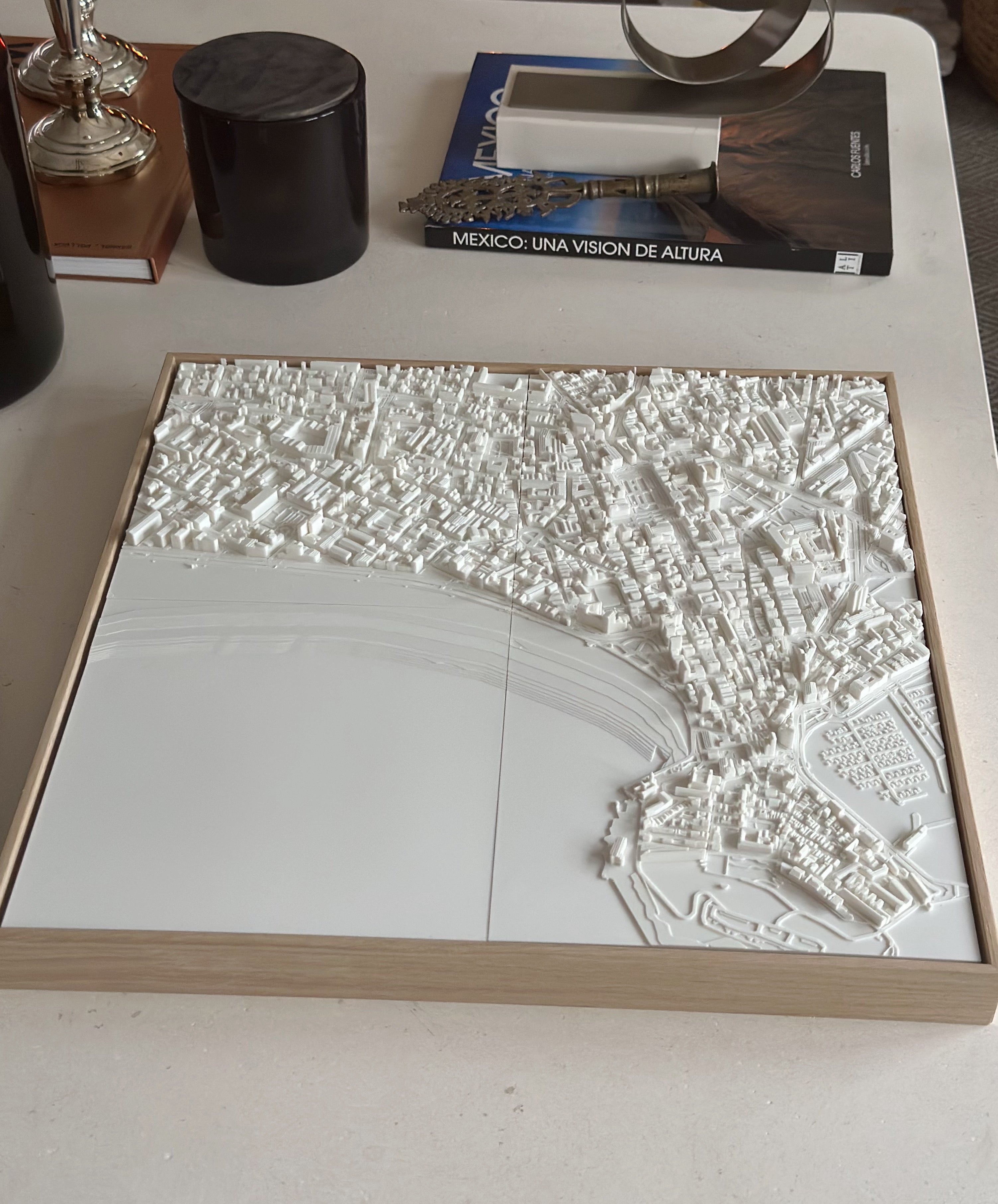 Gijón Moderate mapa 3D en relieve