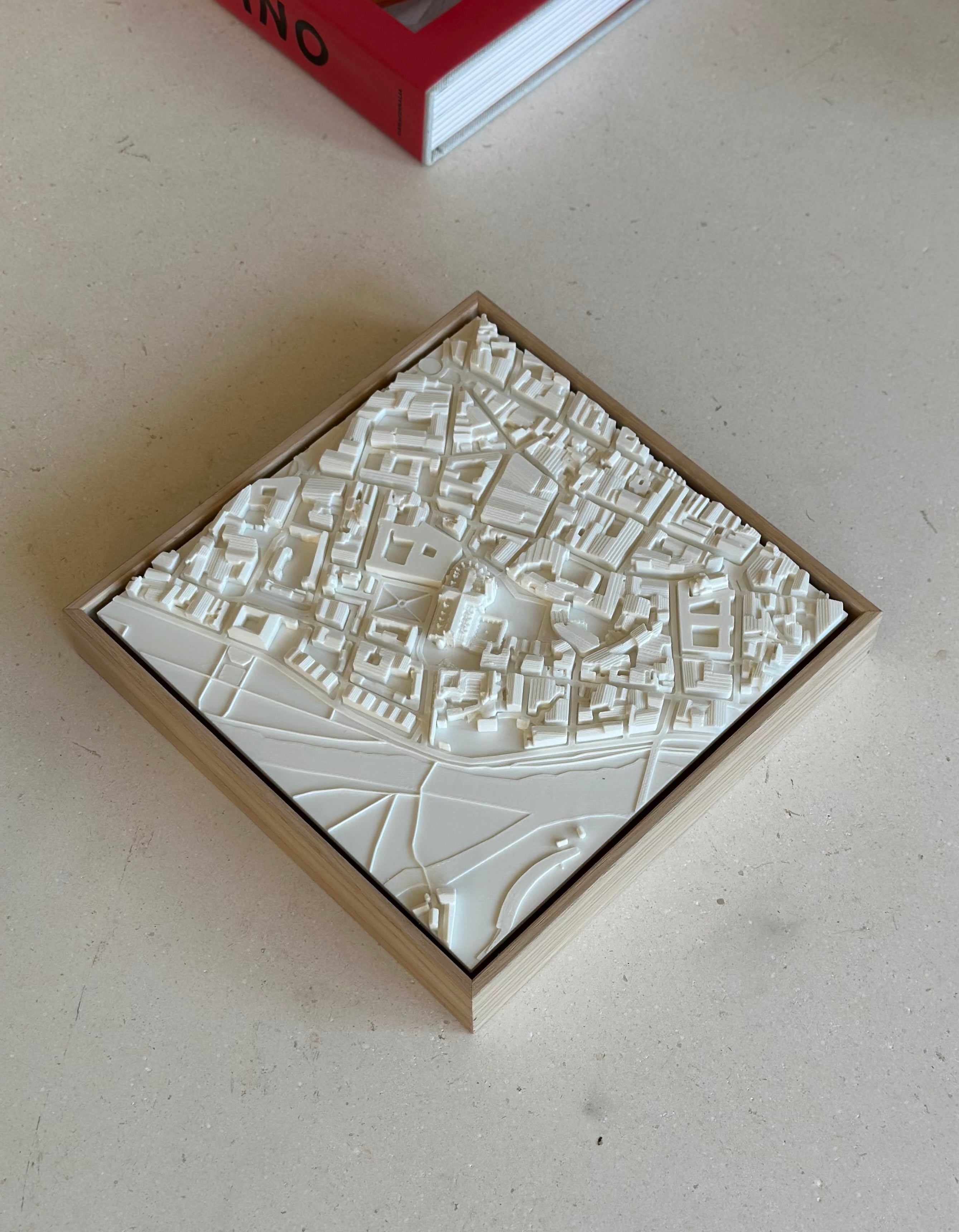 Palencia Compact mapa 3D en relieve