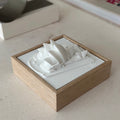3D wall art of Sydney Opera House in a wooden frame, modern city decor piece