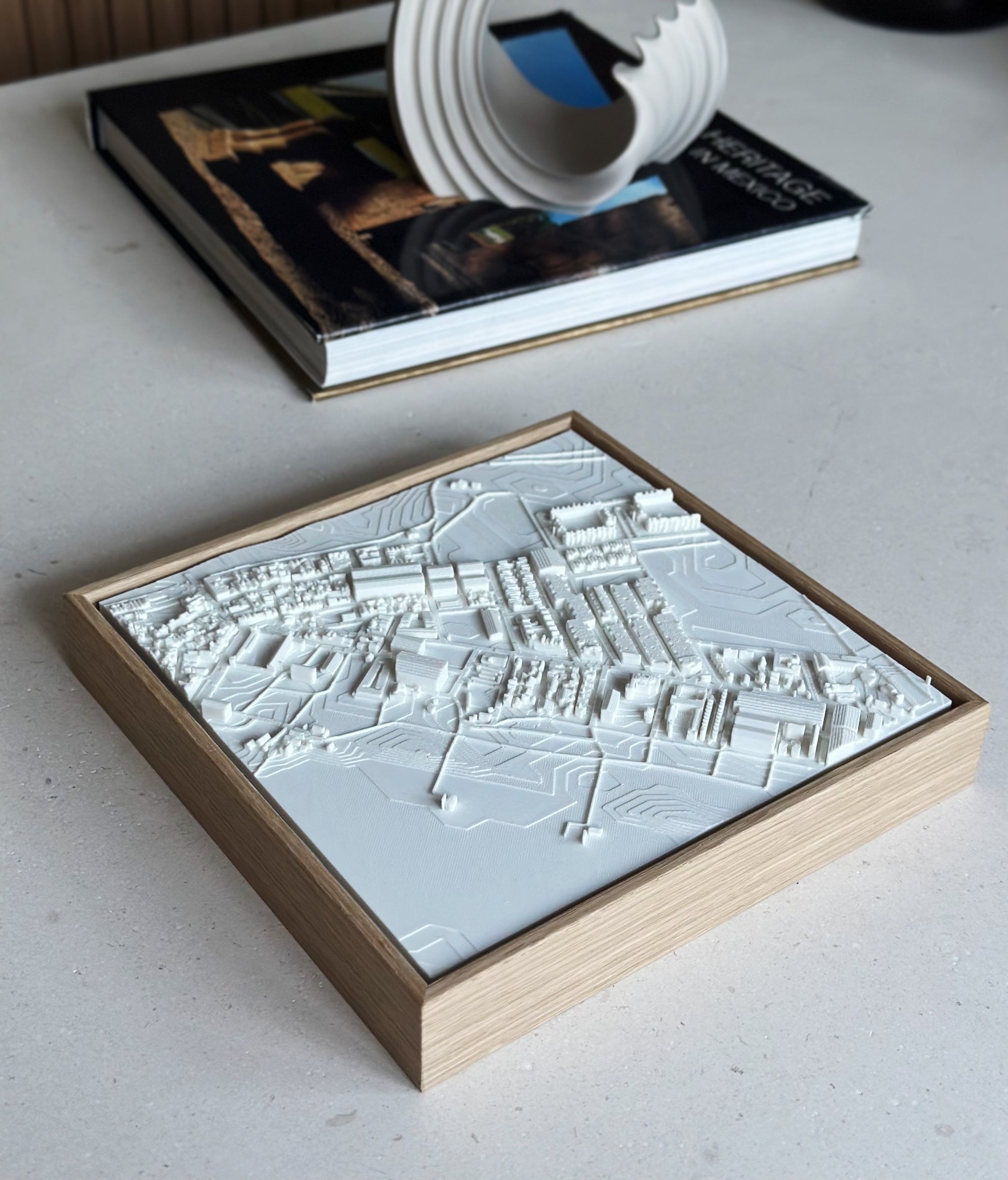 Zahara de los Atunes Compact mapa 3D en relieve