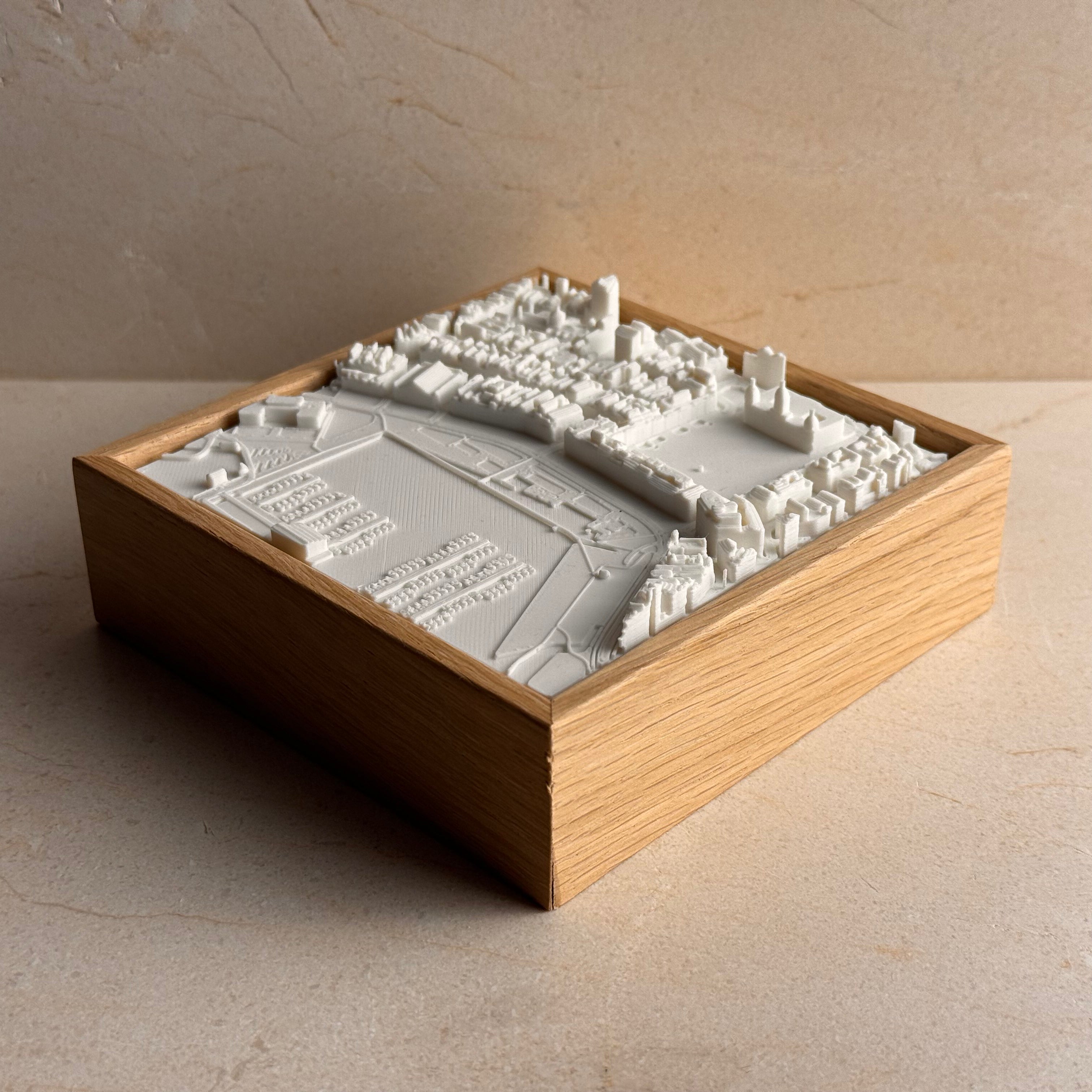 A Coruña MINI mapa 3D en relieve