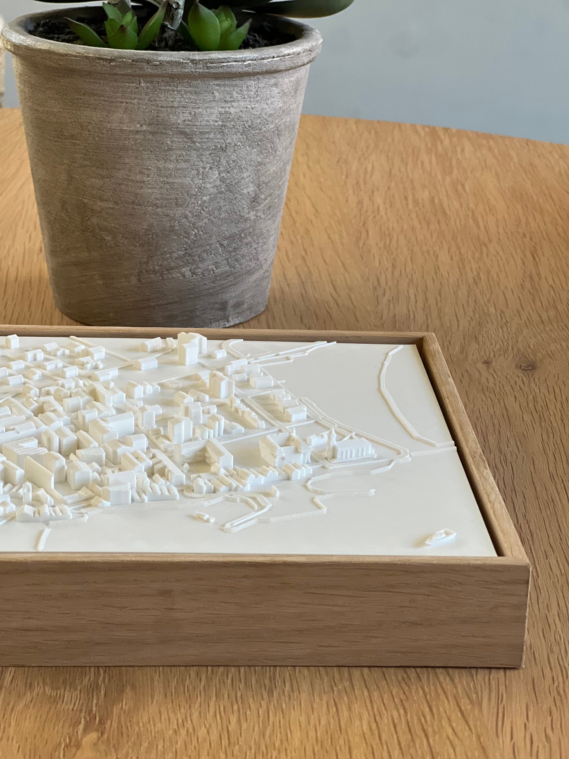 Luanco Compact mapa 3D en relieve