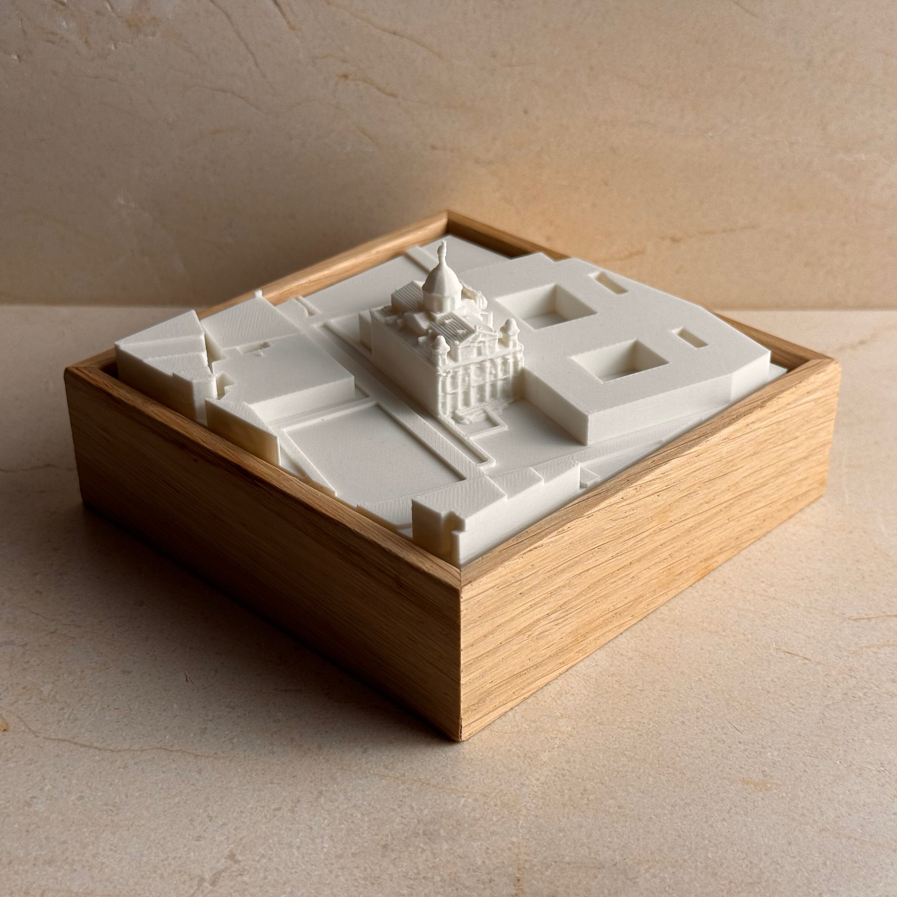 Iglesia Santa Bárbara MINI mapa 3D en relieve