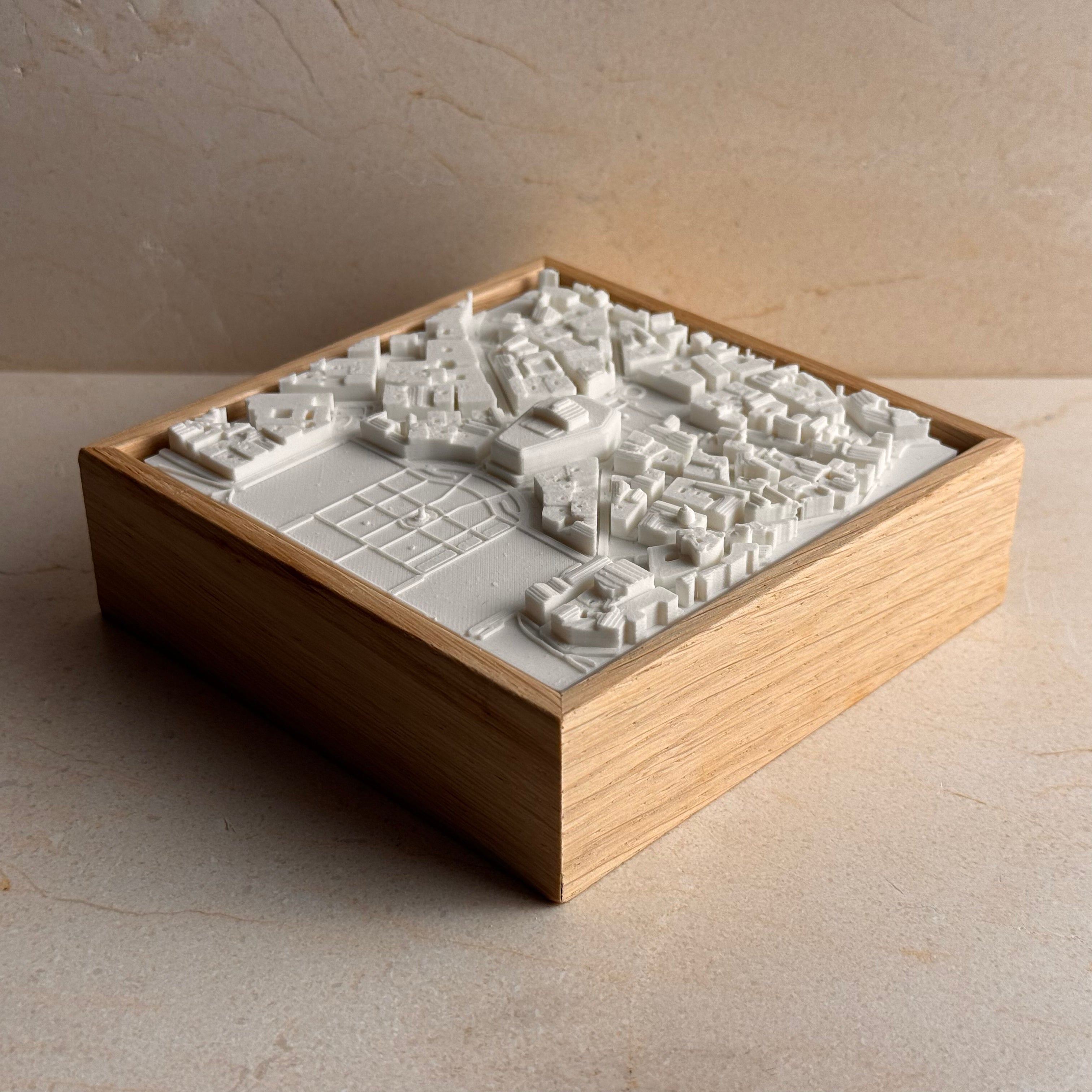Madrid · Teatro Real MINI mapa 3D en relieve