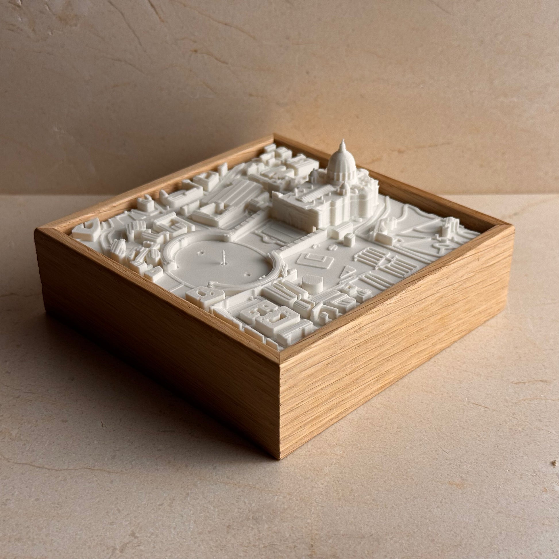 Roma · Vaticano MINI mapa 3D en relieve