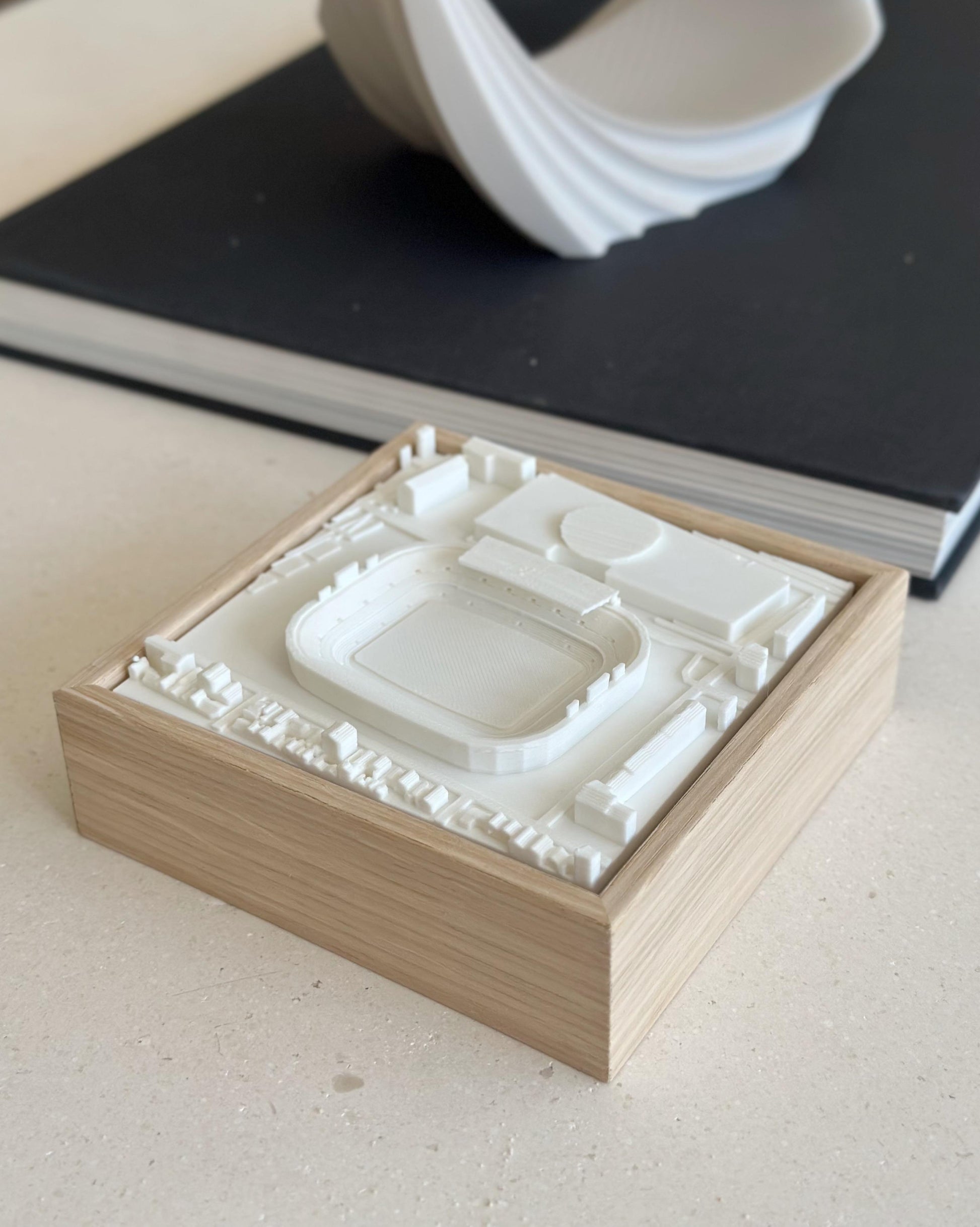 Sevilla · Ramón Sánchez Pizjuan MINI mapa 3D en relieve