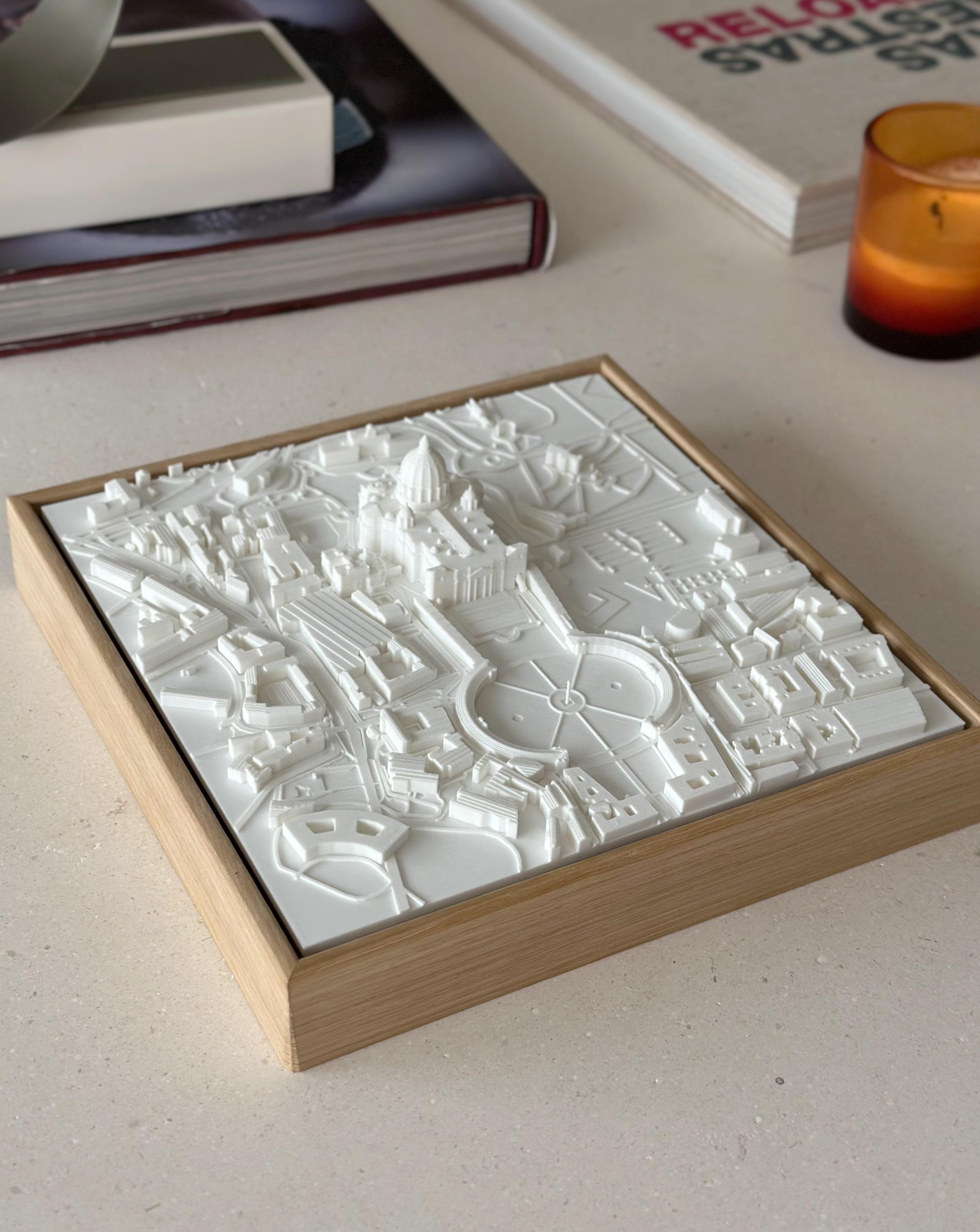 Roma · El Vaticano Compact mapa 3D en relieve