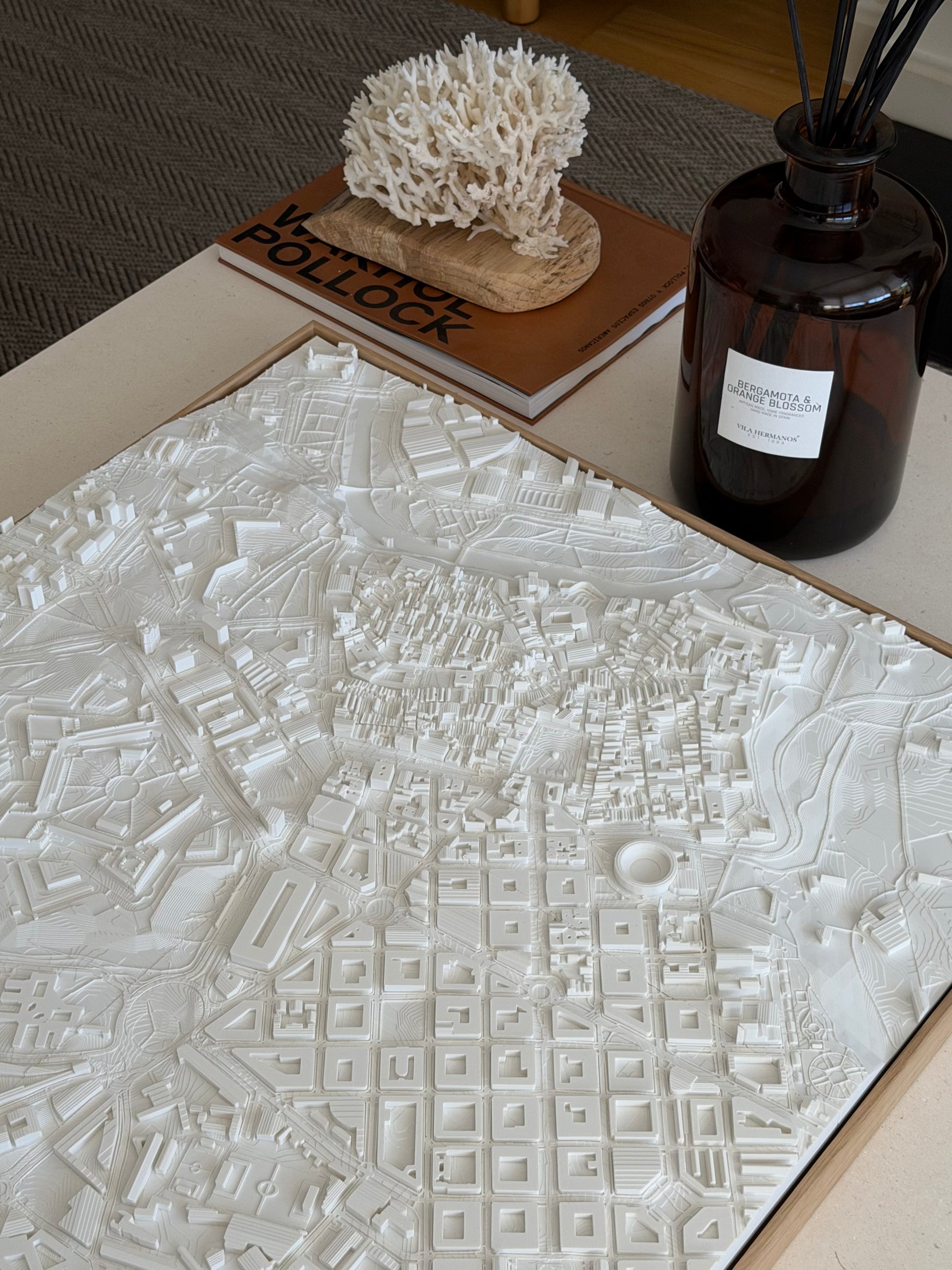 Mapa 3D de Pamplona, formato King, vista general