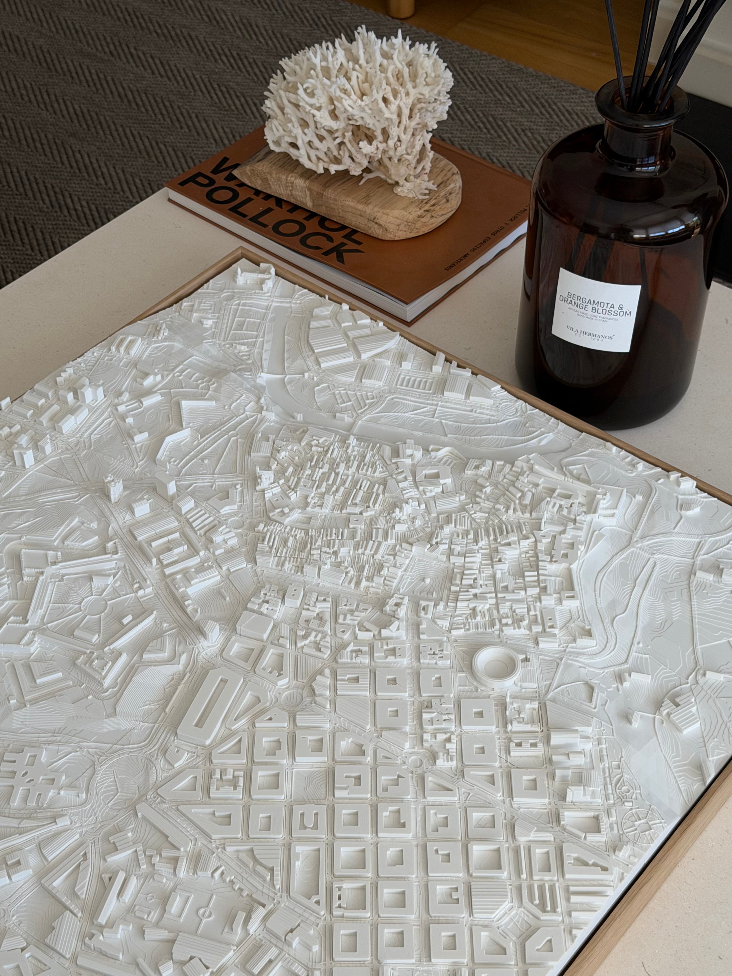 Mapa 3D de Pamplona, formato King, vista general