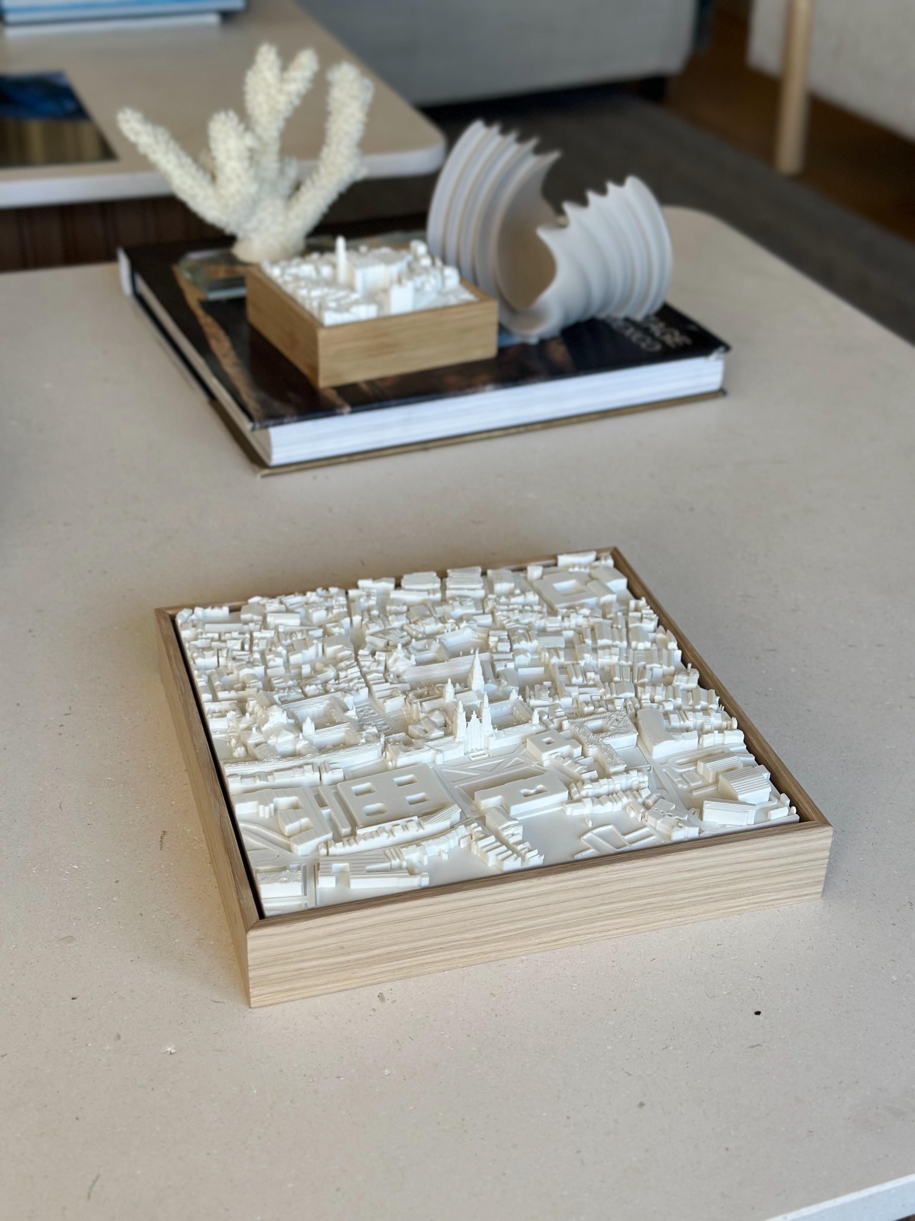 Santiago de Compostela Compact mapa 3D en relieve